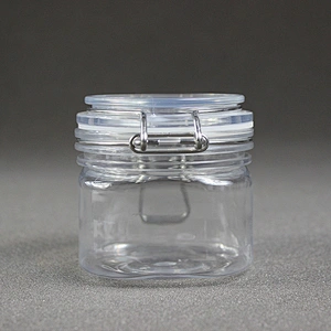 200ml skin care cream lotion cosmetic customized Plastic kilner clip top seal lock jar