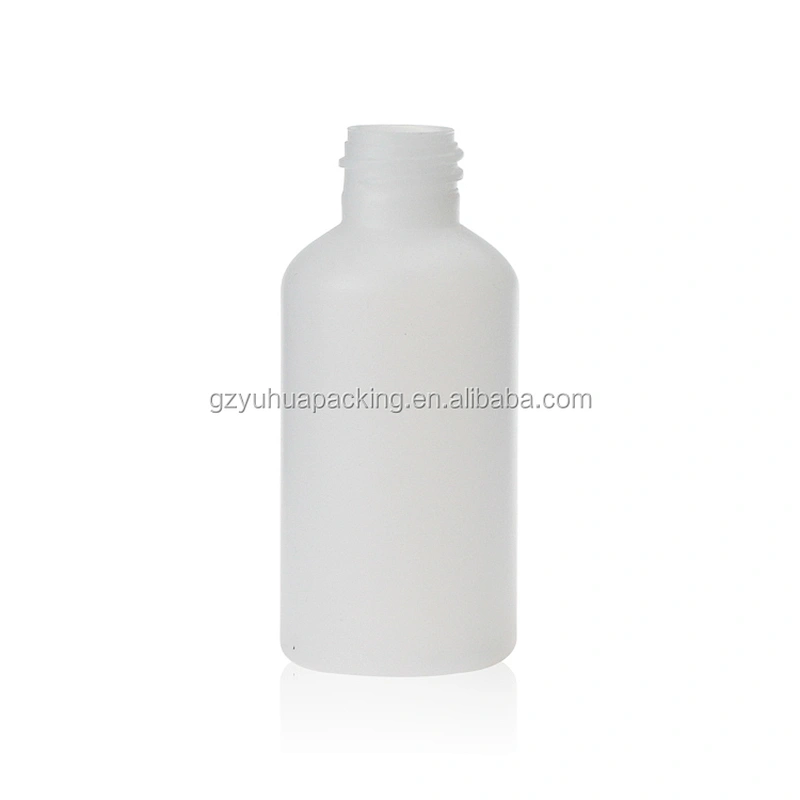60ml Empty White Plastic PE Liquid Plastic Bottle with Screw Cap