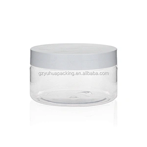 250ml Recycling Plastic PET Clear Empty Packaging Jar Containers
