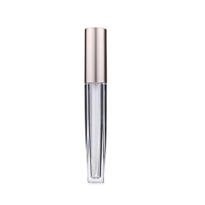 Empty Plastic Cosmetic Packaging Pink Lipgloss Tube Containers with Wands PETG AS Lip Gloss 2ml 10ml OEM Customized