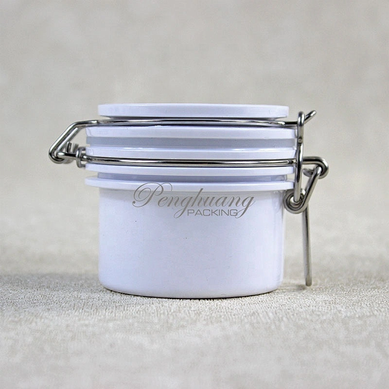 50ml round shape airtight container kilner Jar with clasp lock lid wire bail jar for  cosmetic skin care /canned food