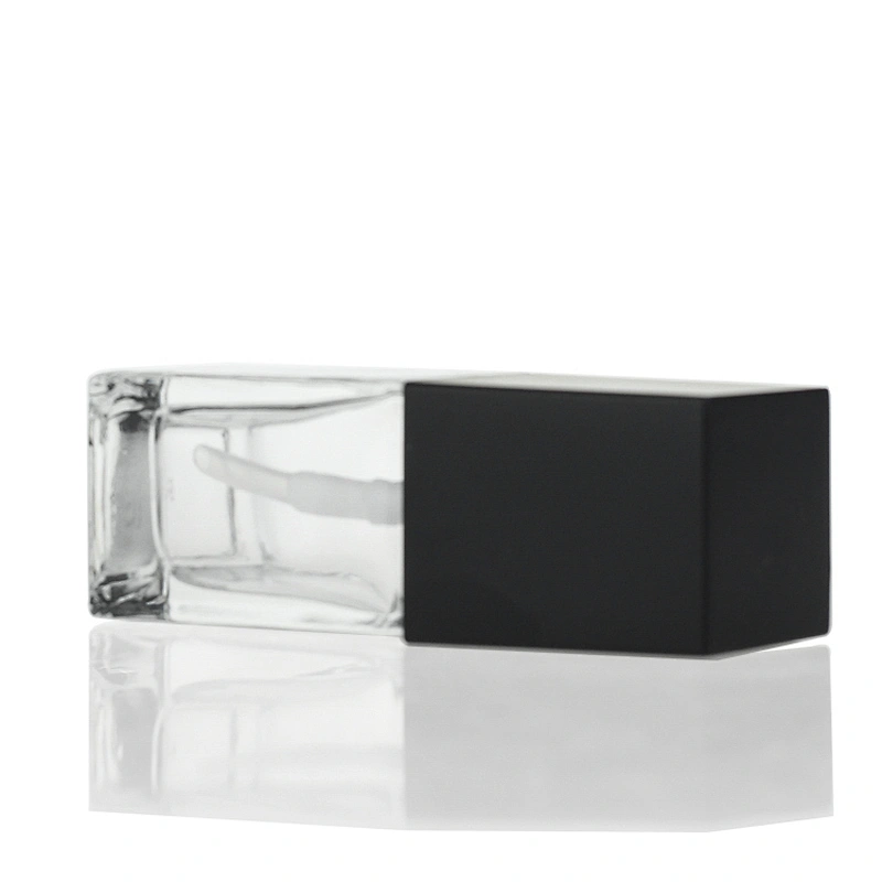 Luxury  25ml Glass bottle packaging Square Liquid clear Foundation Bottle Lotion Pump