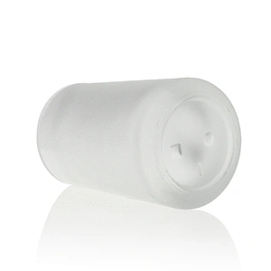 30ml Clear Frosted Liquid Foundation Package Glass Pump Bottle with Black Plastic Cap