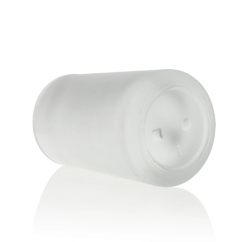 30ml Clear Frosted Liquid Foundation Package Glass Pump Bottle with Black Plastic Cap