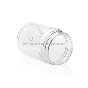 60ml 2oz PET transparent packaging cosmetic and food jar with screw lid