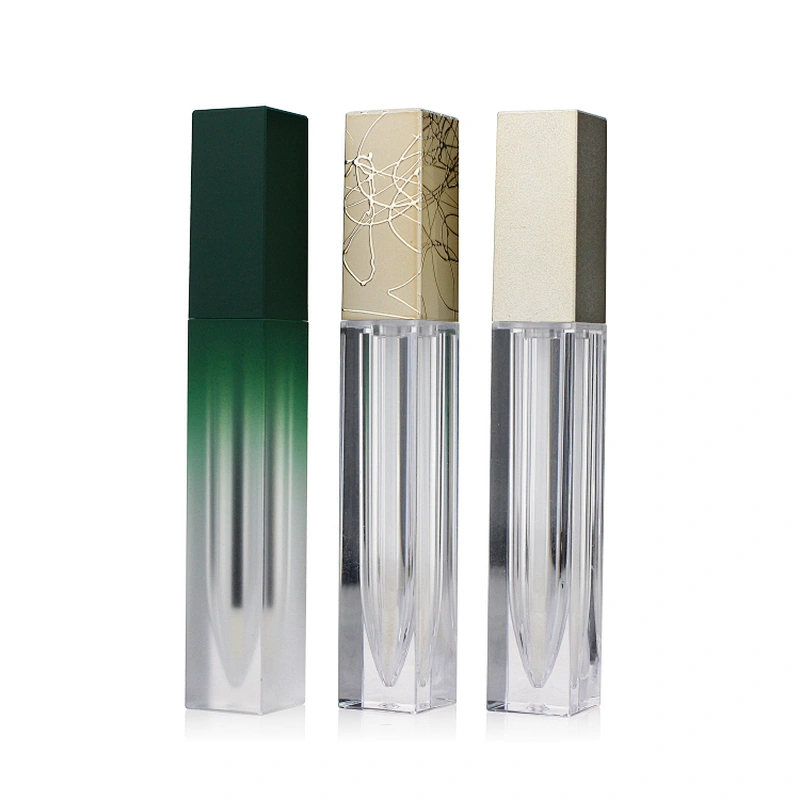 Luxury PETG Lip Gloss Tube Skincare Packaging Cosmetic Container with Wands