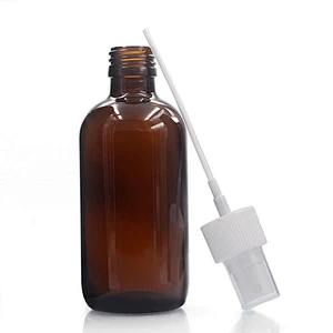 Boston Glass Bottles Massage Oil Glass Dropper Bottle 120 ml Amber Body