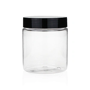 Recyclable 250ml  Plastic PET Empty Packaging Jar Containers Skin Care Cream Customized Bottle