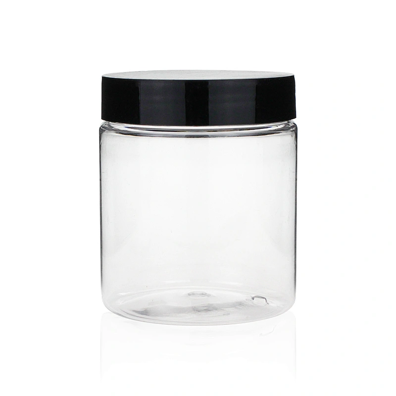 Recyclable 250ml  Plastic PET Empty Packaging Jar Containers Skin Care Cream Customized Bottle