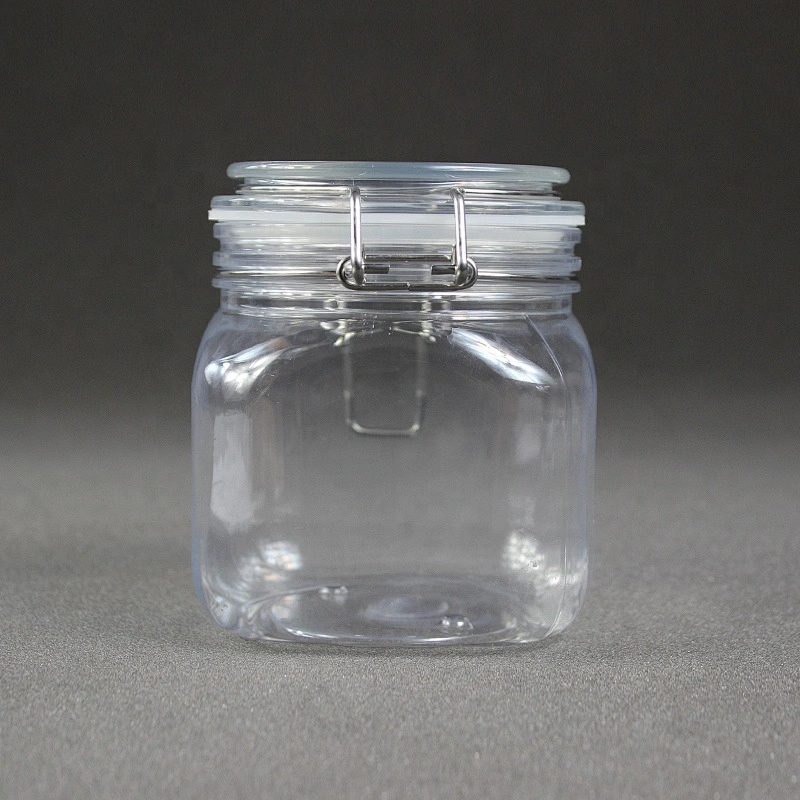 600ml 20oz large round pet plastic jar containers for cosmetic products food/jam/candy/honey/tea/seasoning/spice