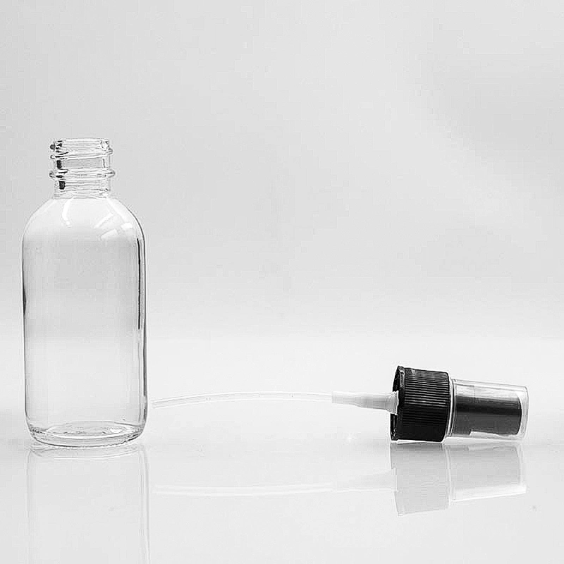 Boston Glass Bottles Massage Oil Glass Dropper Bottle 60ml Clear Body