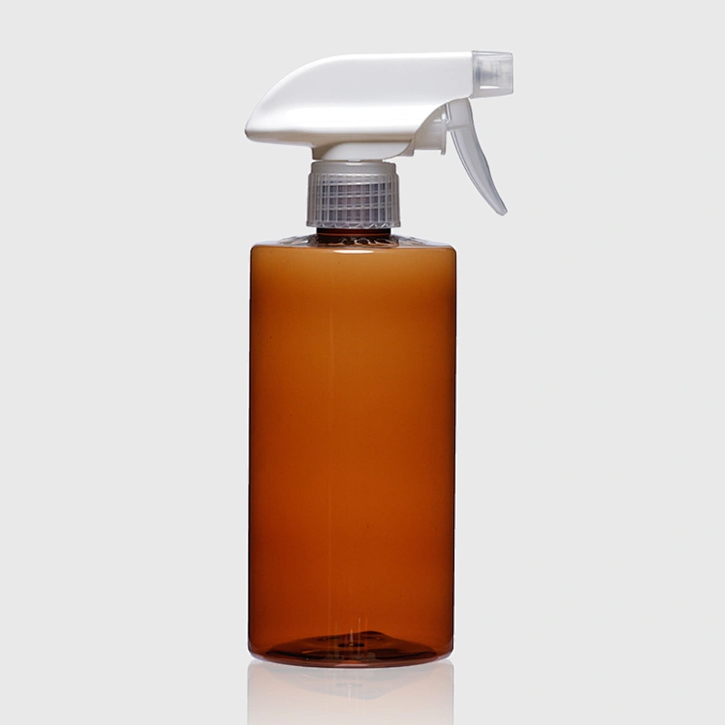 500ml Eco Friendly Amber Empty Plastic PET Bottle Container