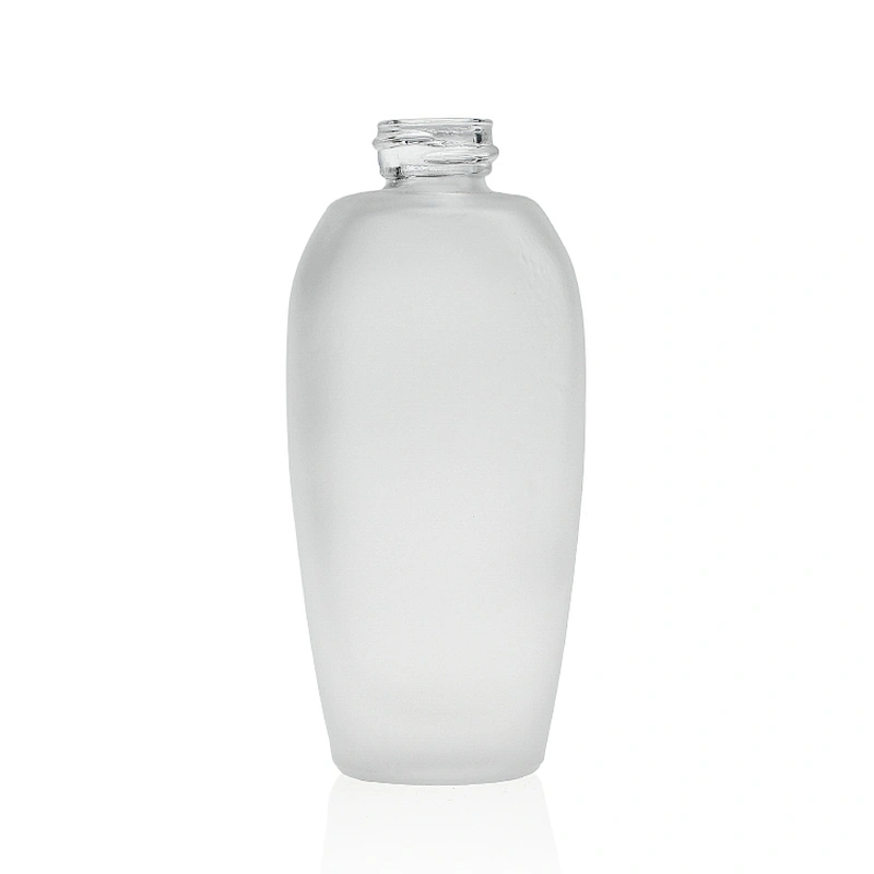 empty cosmetic Factory supply frosted for foundation glass bottle make up packaging with squeeze pump