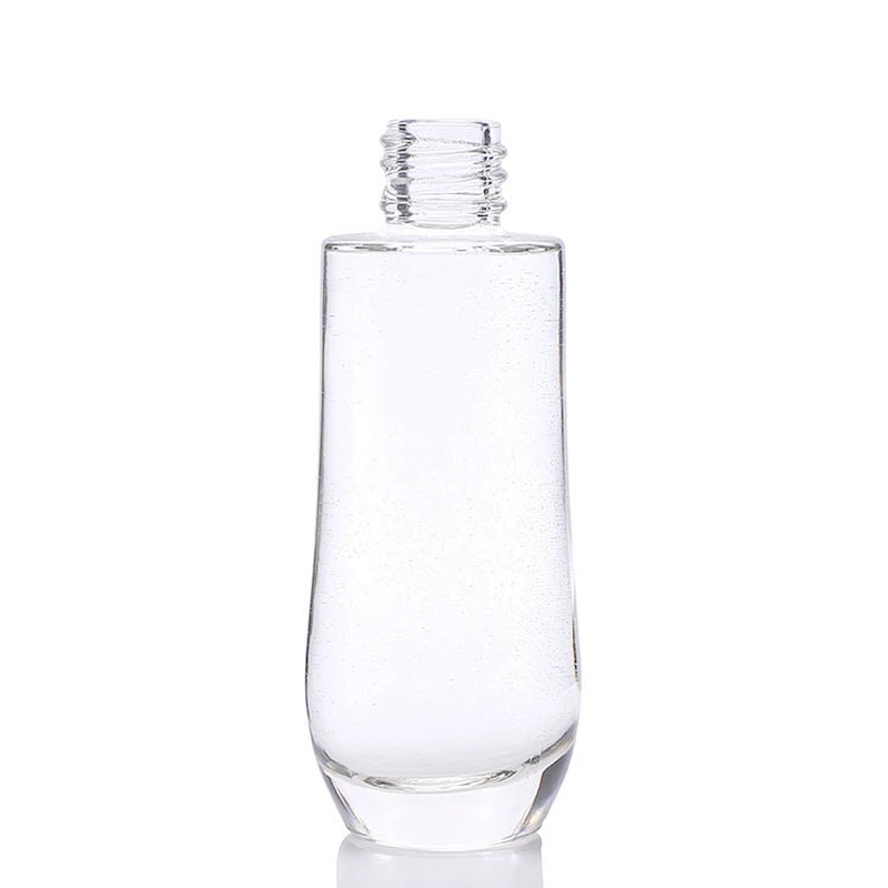40ml luxury gold pump cover foundation glass bottle cosmetic lotion bottle gold cap packaging