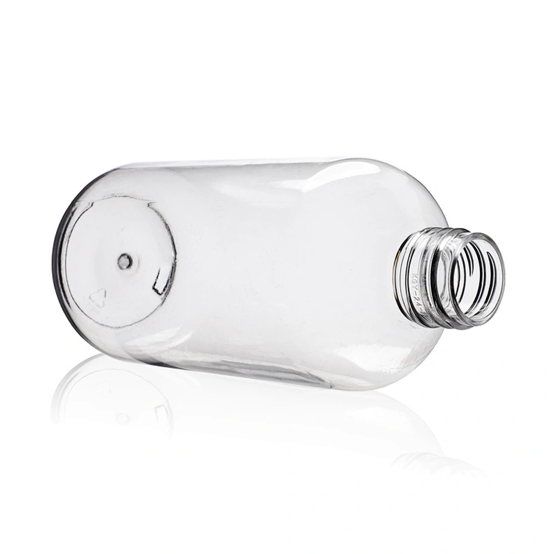 hot sale boston round 300ml empty plastic PET bottle pump sanitizer sprayer large capacity clear plastic bottles OEM manufactory