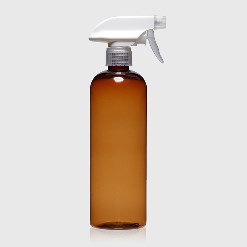 610ml Eco Friendly Amber Empty Plastic PET Bottle Container