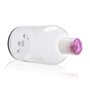 fat round empty plastic bottle 300ml 360 ml 500ml clear plastic Shampoo PET personal care lotion bottle container OEM supplier