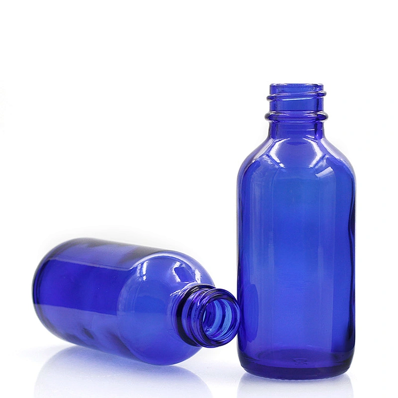 Boston Glass Bottles Massage Oil Glass Dropper Bottle 60 ml Blue Body