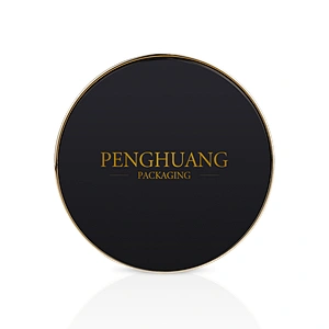 Air Cushion Box high quality compact foundation case empty round pressed  compact powder case with mirror