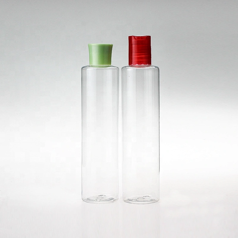 Slender shape clear 250ml Empty Plastic spray bottle  sanitizer bottle with cap/ dip /lotion pump