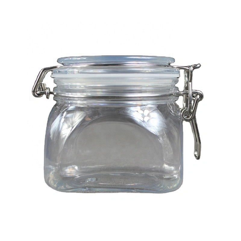 450ml 15oz Can Food Pet  Candle Easy Open Lid Dog Beverage Candy Plastic Canning Jar for Food Jam