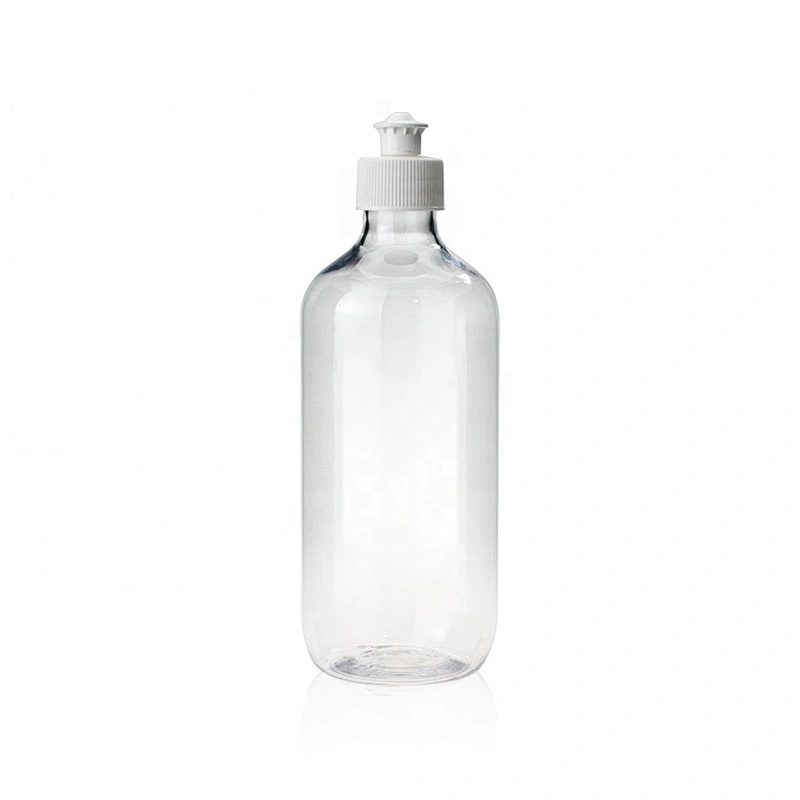16 OZ / 480ml  good quality transparent empty pet plastic bottle hand sanitizer  pump bottle
