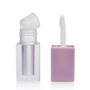 Empty PETG Lip Gloss Tube Skincare Packaging Cosmetic Container with Wands