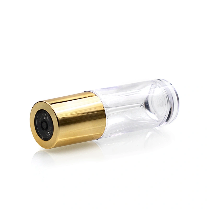 25ml Luxury Cosmetic Glass Transparent Essence Glass Bottle With Rotation Dropper for wholesale