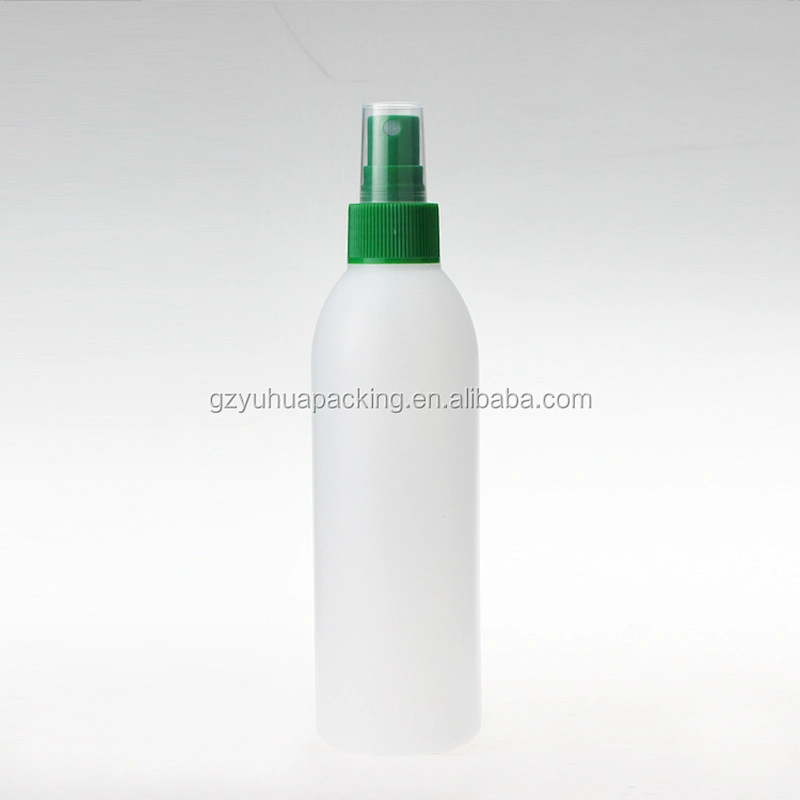 240ml Biodegradable PE Plastic Shampoo Sprayer Bottle Packaging 8oz Plastic Bottle