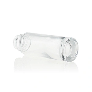30ml pump/dropper transparent empty round foundation glass bottles for cosmetics