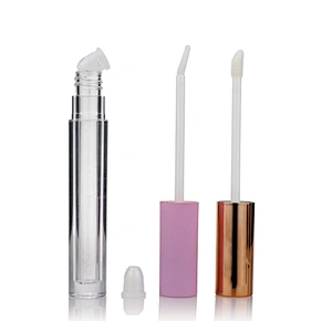 Private Label Empty Plastic Cosmetic Packaging Lip Gloss Tube Containers with Applicator