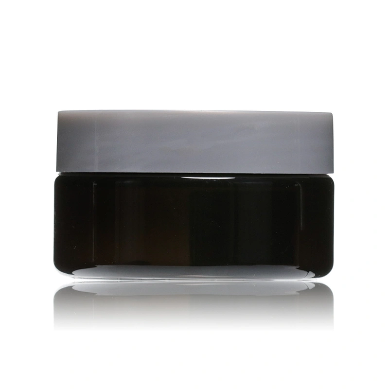 100ml Recycling Plastic PET Amber Empty Packaging Jar Containers