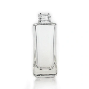 Wholesale 35 ml clear glass serum bottles square essence bottles with good price