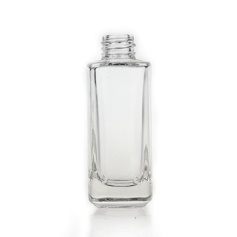 Wholesale 35 ml clear glass serum bottles square essence bottles with good price
