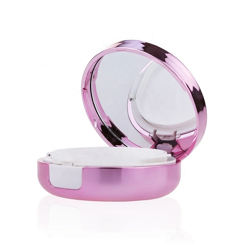 Air Cushion Box Empty Round Pressed Makeup Compact  Powder Case with Mirror