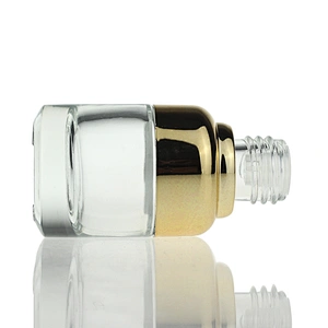 Hot Sale Luxury Cosmetic Oil Glass Bottle Dropper Bottles 20ml Face Serum Bottles