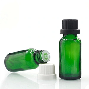 20ml Cosmetic Container green color Essential Oil Glass Dropper Bottle  Manufacturers hot sale low price