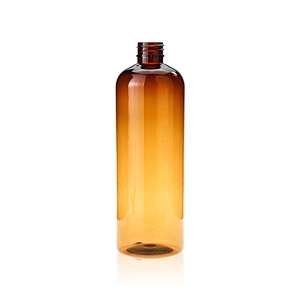 Many uses boston round 610ml  with fine mist sprayer pump amber plastic PET bottles