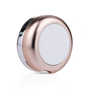 high quality compact foundation case empty round pressed pink compact powder case with mirror