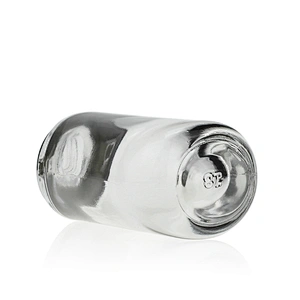 Round Glass Bottles Skin Care Serum Oil Glass Bottle with  Childproof cap 30ml Clear Custom Serum Face Oil Bottles Container