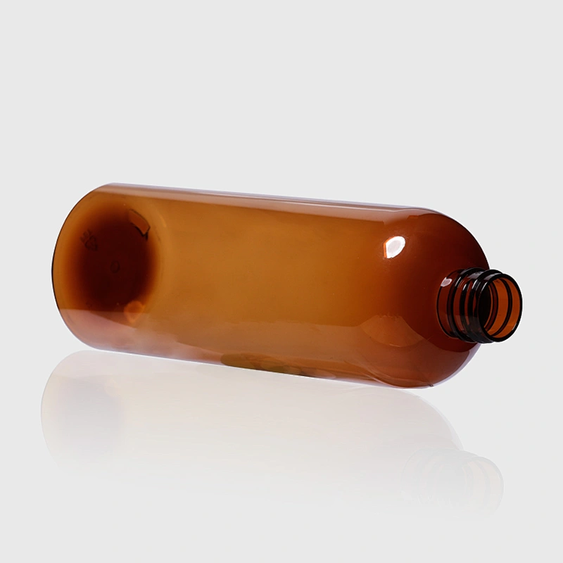 610ml Eco Friendly Amber Empty Plastic PET Bottle Container