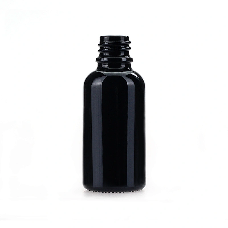 Wholesale Empty black color 30ml Glass  bottle with dropper 1oz black Glass Dropper Bottles Essential Oil Bottle