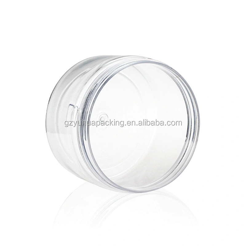 300ml 10oz  Plastic PET Clear Empty Cosmetic and Food  Jar Containers