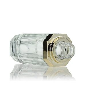 New Design  Glass Bottles Massage Oil Glass Dropper Bottle 35ml Clear Custom Serum Face Oil Bottles Container Manufacturers