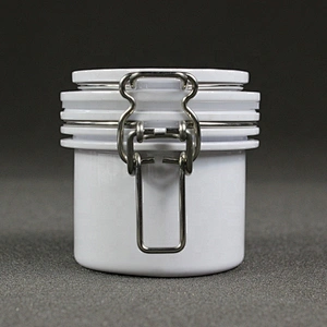 Hot Style small skin care cream lotion cosmetic customized Plastic kilner clip top seal lock jar