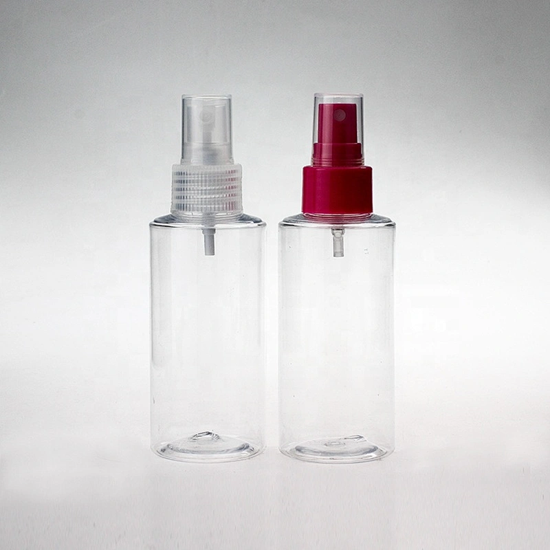 High-quality transparent 120ml Empty Plastic spray bottle  sanitizer bottle with pump