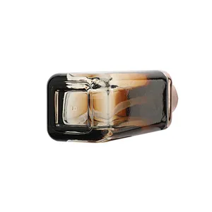 Square Glass Bottles Amber Glass Lotion Bottle 40ml/100ml/120ml Clear Custom Face Oil Bottles Container Manufacturers Set