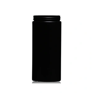 261ml Recycling Plastic HDPE Black Empty Packaging Jar Containers