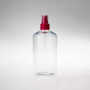 500ml Empty pet plastic bottle hand sanitizer bottle transparent pump bottle for gel