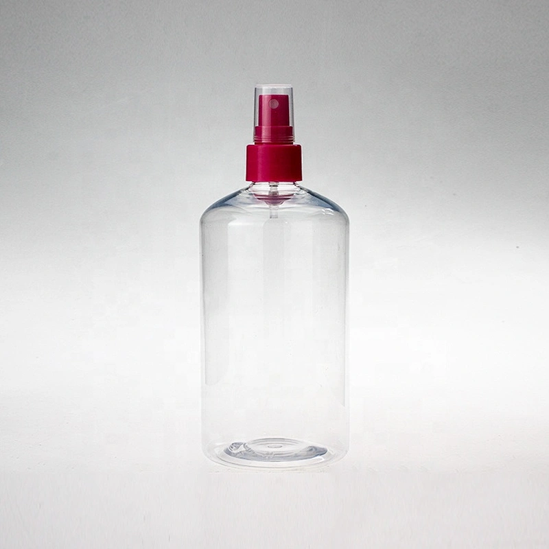 500ml Empty pet plastic bottle hand sanitizer bottle transparent pump bottle for gel